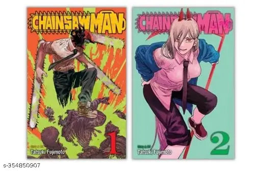 Chainsaw Man  Volume -1 & 2 (English  Paperback  Tatsuki Fujimoto)