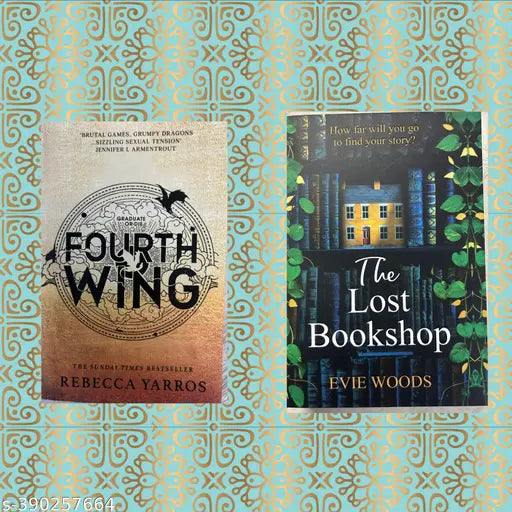BOOK HUB THE LOST BOOKSHOP AND FOURTH WING COMBO PACK OF 2