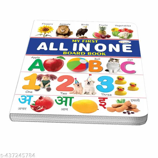 MY FIRST ALL IN ONE BOARD BOOK : Early Learning Picture Book Collections  Essential Board Book  gift for Kids