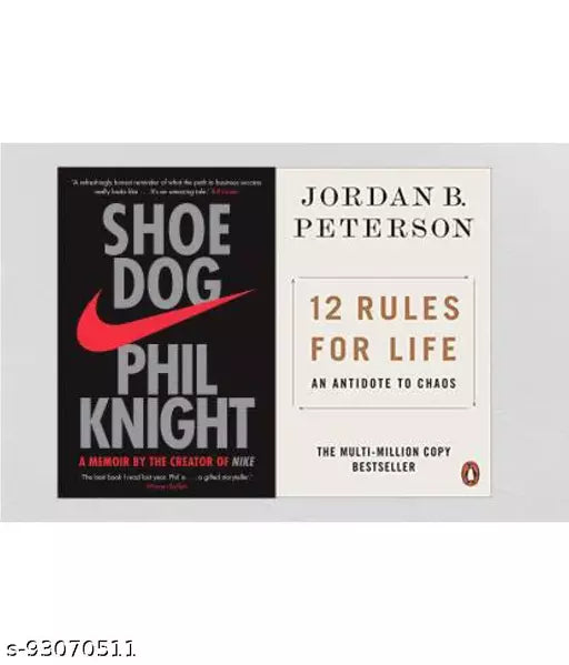 Shoe Dog AND 12Rules For Life ( Combo Of 2 Books) (Paperback  Knight Phil  Peterson Jordan B. )
