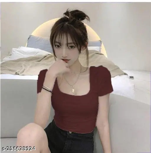 Stylish New Deep Neck Short Tops & Tunics