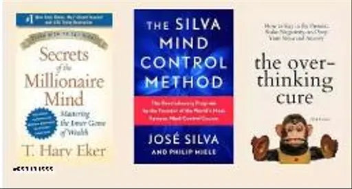 The Overthinking Cure (English  Paperback  Trenton Nick) + the Silva Mind Control Method (English  Paperback  Silva Jose) + Secrets of the Millionaire Mind - Mastering the Inner Game of Wealth (English  Paperback  Eker T. Harv)