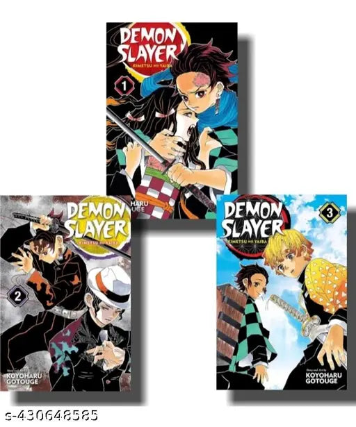 Demon Slayer Manga Volume-1  2  3 ( English  Paperback  Koyoharu Gotouge)
