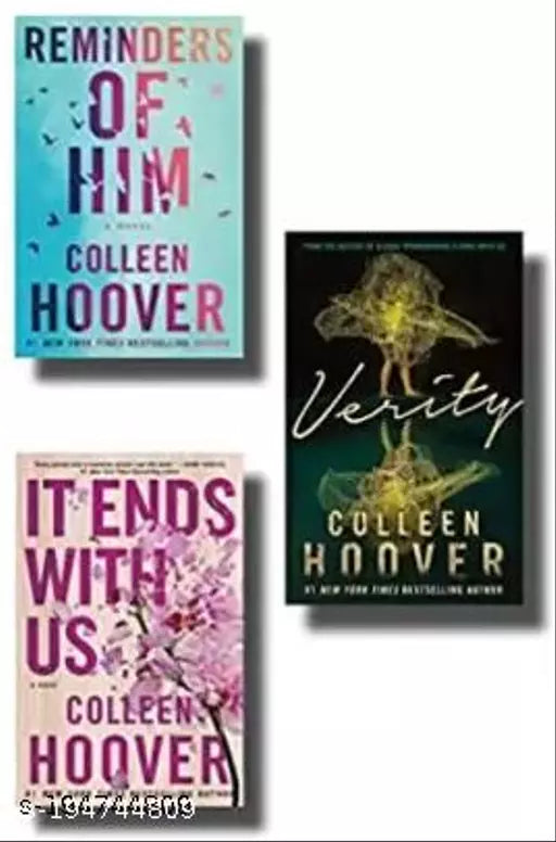 It Ends With Us + Verity +Reminder Of Him (3 BOOKS COMBO) (Paperback  Colleen Hoover (Author))