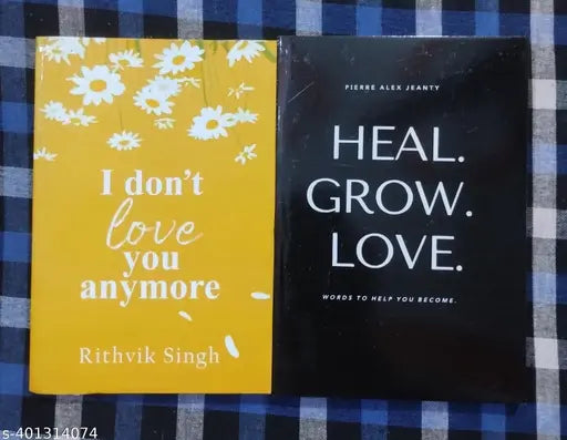 Best Combo Of 2 Book :- I Don't Love You Anymore  + Heal Grow Love (English  Paperback  Rithvik Singh  Pierre Alex Jeanty)