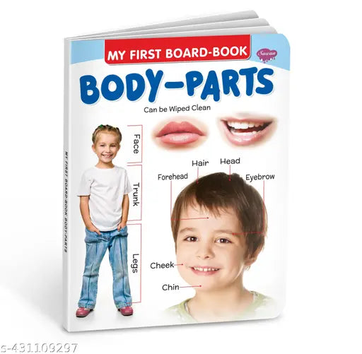 Body Parts board book for kids : Educational learning books  Learning books  Board book for kids (Hardcover)