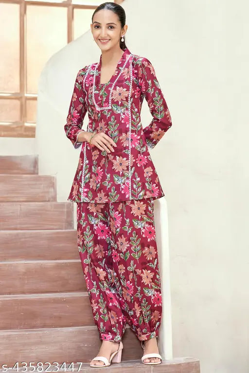 Women's printed  Co- Ord set