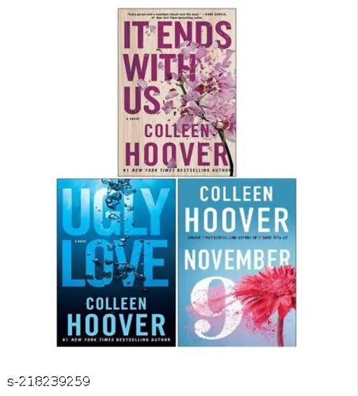 9 NOVEMBER BY COLLEEN HOOVER + IT END WITH US BY COLLEEN HOOVER + UGLY LOVE BY COLLEEN HOOVER