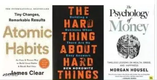 Atomic Habits+ The Hard Thing About Hard Things+   The Psychology Of  (3 BOOKS COMBO) (ENGLISH  PAPERBACK