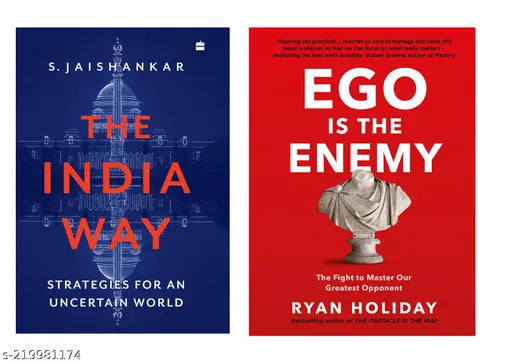 EGO IS THE ENEMY BY RYAN HOLIDAY + THE INDIA WAY  BY S. JAISHANKAR