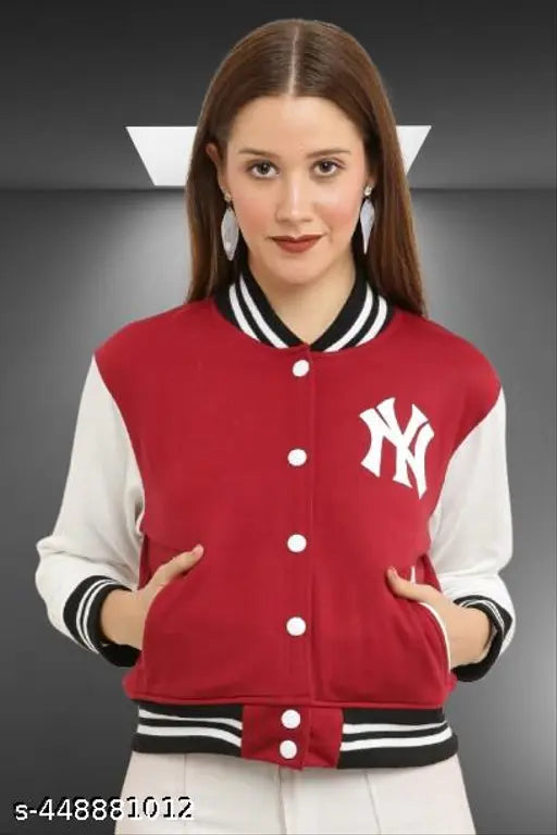 TM Red NY Print Jacket