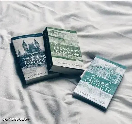 Lauren Asher 3 Books Set: Fine Print  Final Offer & Terms And Conditions ( English  Paperback) Bestseller