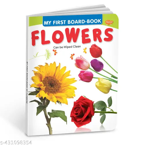 Flowers board books for kids : Learning board books  Learning book for kids  Board books for kids (Hardcover).