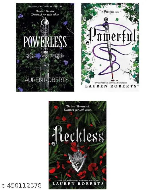 set of 3 books powerless  powerfull and reckless