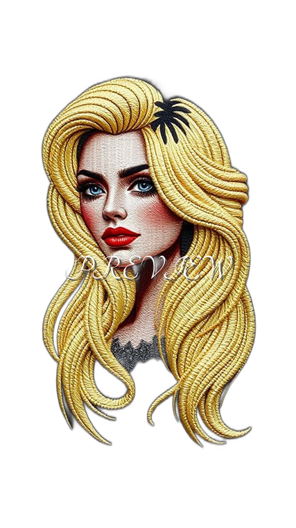 Blonde Lady Style#1 Digital Image Download | 300 DPI Printable Art | Print on Demand Images | Instant Download
