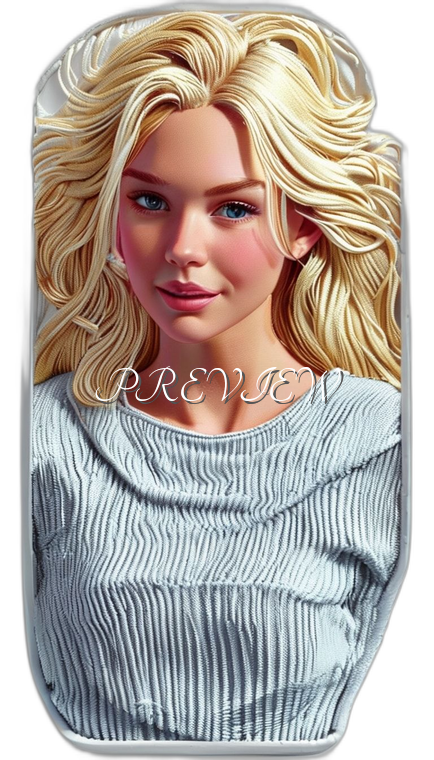 Blonde Lady Style#5 Digital Image Download | 300 DPI Printable Art | Print on Demand Images | Instant Download