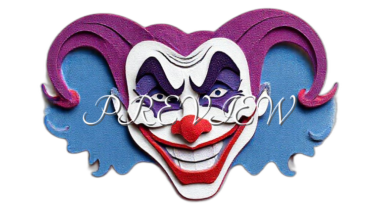 Joker Style#2 Digital Image | 300 DPI Printable Art | Print on Demand Images | 3D Emboss Style
