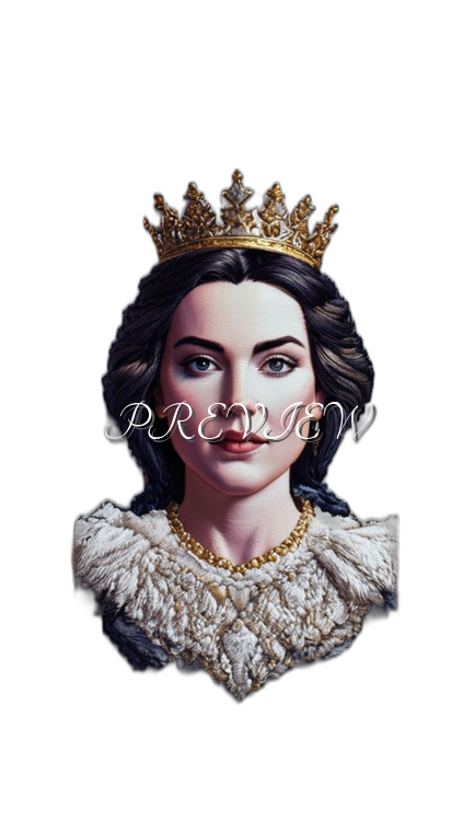 Queen Style#1 Digital Image Download | 300 DPI Printable Art | Print on Demand Images | Instant Download