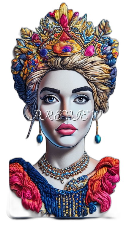 Queen Style#6 Digital Image Download | 300 DPI Printable Art | Print on Demand Images | Instant Download