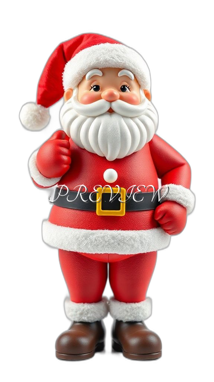 Christmas Santaclaus Style#1 Digital Image | 300 DPI Printable Art | Print on Demand Images