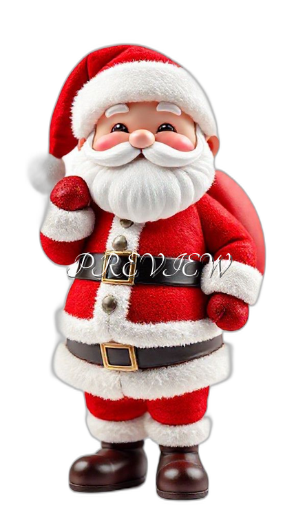 Christmas Santaclaus Style#5 Digital Image | 300 DPI Printable Art | Print on Demand Images