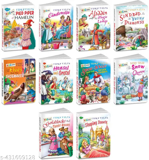 Fairy stories books : Educational learning books  children story books  Learning book for kids - Set of 10 board book for kids (Hardcover).