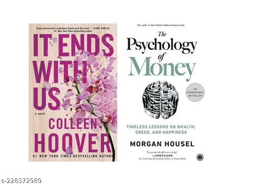 IT END WITH US BY COLLEEN HOOVER +PSYCHOLOGY OF MONEY BY MORGAN HOUSEL