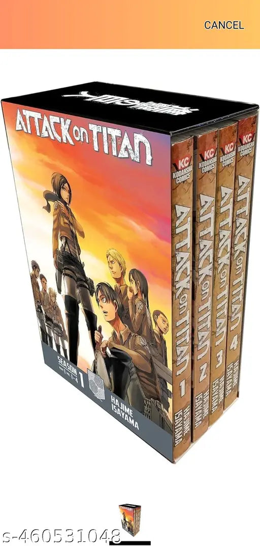 Attack on Titan Manga set 1 To 4