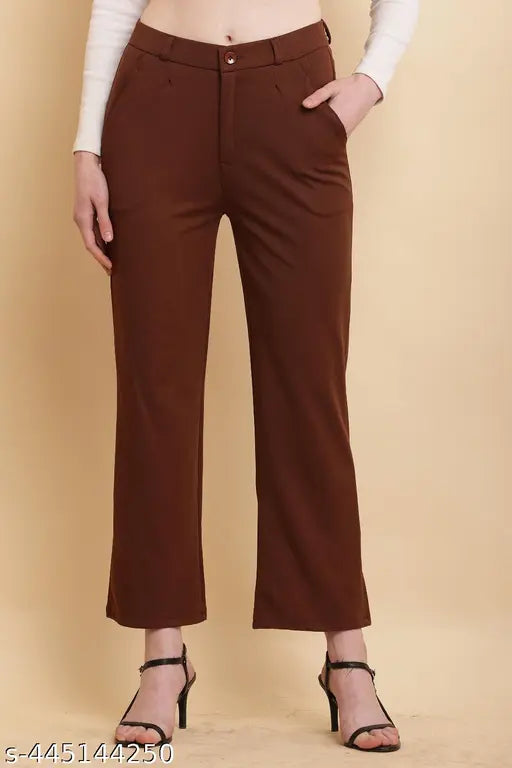 HR brown formal pant