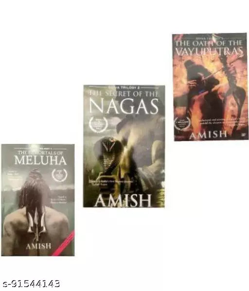 Shiva Trilogy: The Secret of the Nagas   The Immortals of Meluha And Vayuputras ( Set of 3 Books) (English  Paperback  Amish