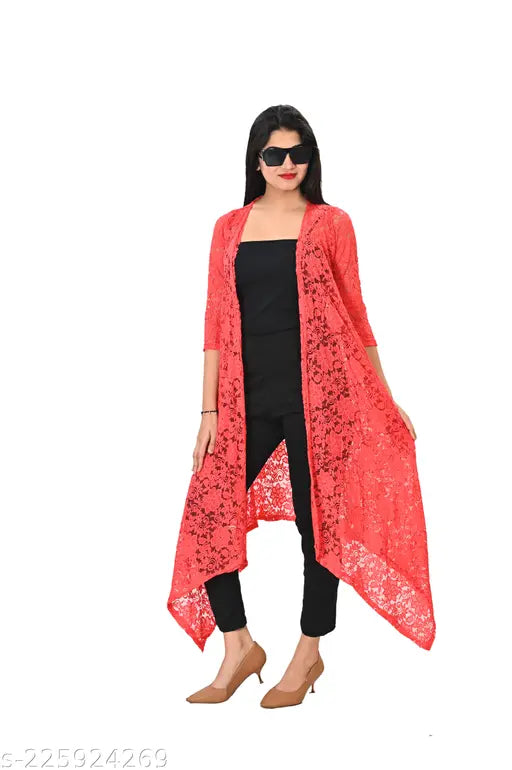 Woman/Girls Long  Net Shrug