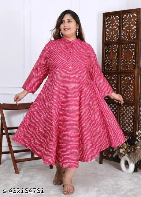cotton lariya kurti
