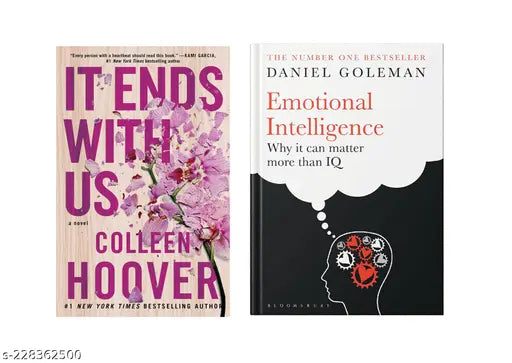 IT END WITH US BY COLLEEN HOOVER +EMOTIONAL INTELLIGENCE  BY DANIEL GOLEMAN