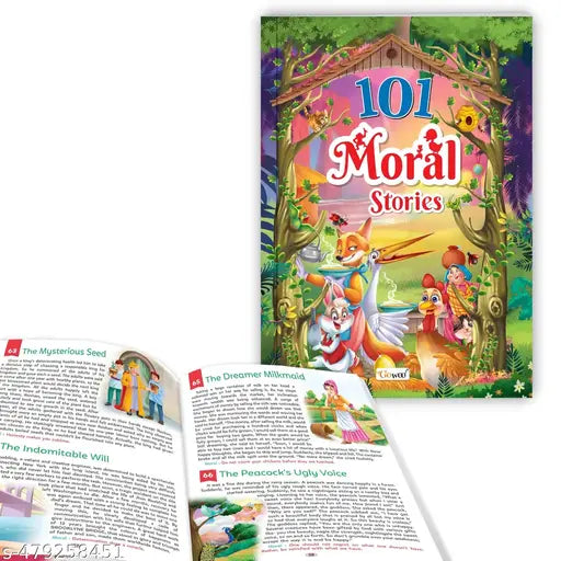 Toddlers learning story book - 101 Moral Stories : Early learning storybook  Kids bedtime storybook with moral  Children’s bedtime tales (Ages 3-12) (Paperback)