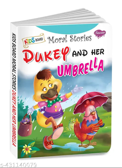 Dukey and her Umbrella board book for kids : Educational book for kids  learning book for kids  Storytelling board books (Hardcover).