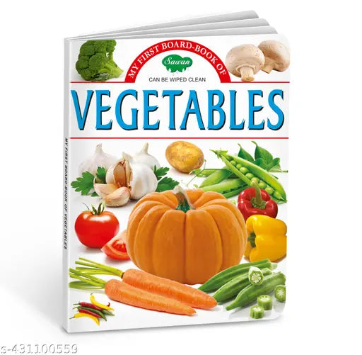 Vegetables board book : board book for kids  Learning book for kids  Educational book for kids (Hardcover).