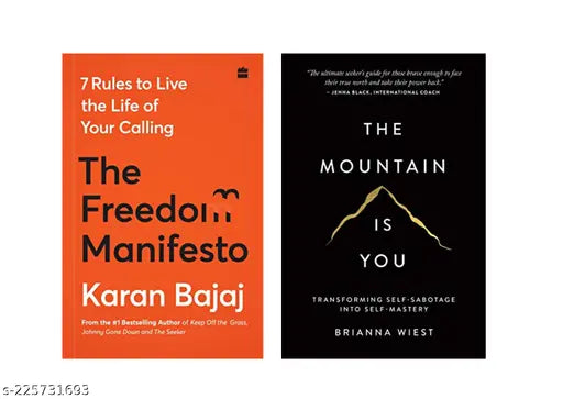 THE  FREEDOM MANIFESTO BY KARAN  + THE MOUNTAIN IS YOU BY BRIANNA WIEST
