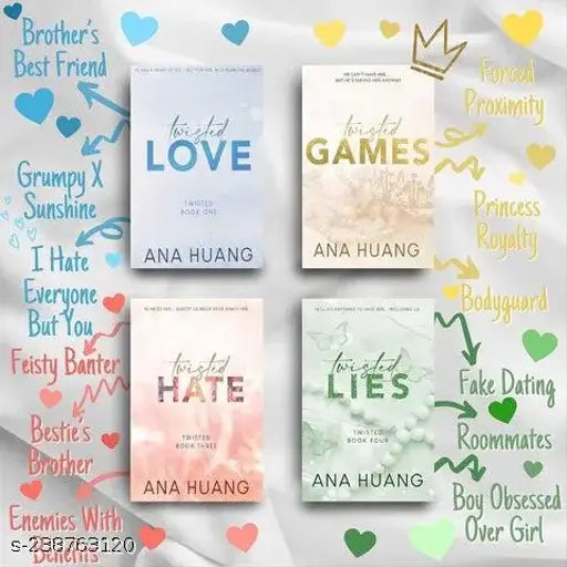 Book hub Twisted series : Combo of 4 books(Twisted game +Twisted Love +Twisted Hate +Twisted Lies)