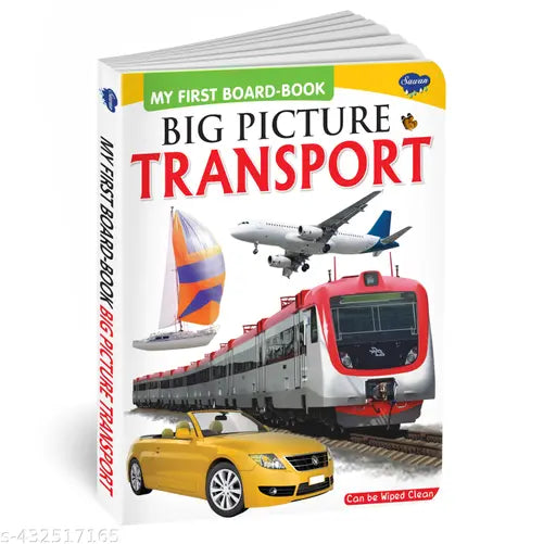 Big Pictures Transport Books : Educational learning books  Early Learning Books  Picture Books  Kids Learning Books - My First Board Books.