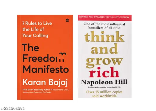 THE  FREEDOM MANIFESTO BY KARAN  + THINK AND GROW RICH BY NAPOLEON HILL