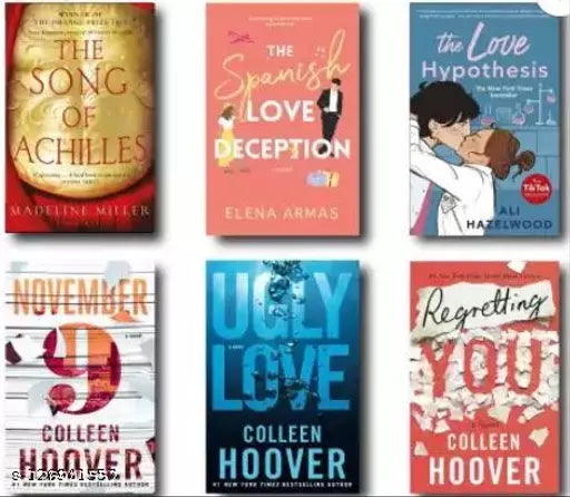 Song Of Achilles + The Spanish Love Deception + The Love Hypothesis + November 9 + Ugly Love + Regretting You (Special Combo) Paperback – 1 January 2018 by Multiple Authors (Author)  (Paperback  colleen Hoover  Multiple Authors)