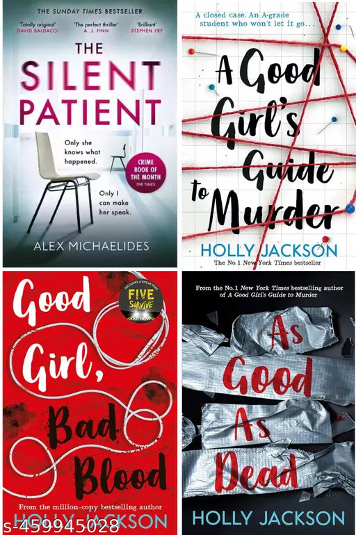 4 Best selling Books THE SILENT PATIENT AND GOOD GIRL MURDER SET