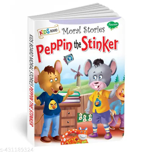 Peppin the Stinker board book : Moral stories books  Reading book for kids  Educational learning books (Hardcover).