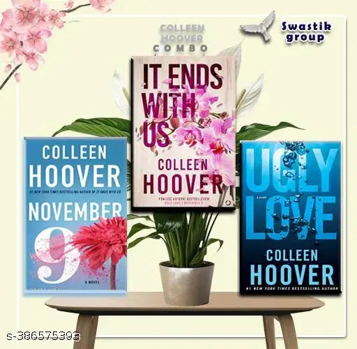 Colleen Hoover:  Combo It Ends With Us + Ugly Love + November 9 Paperback