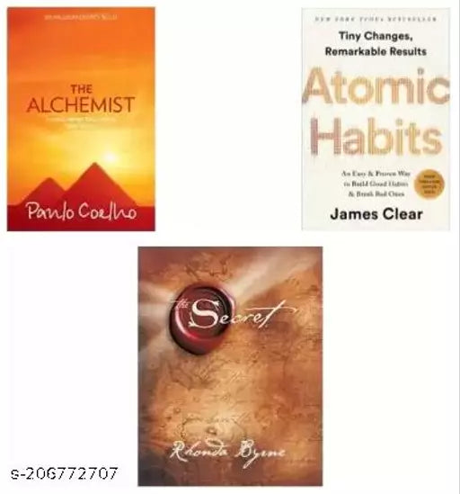 The Allchemist + Atomic Habitts + The Secret (Combo Of 3 Best Seller Books) (Paperback  James Clear)