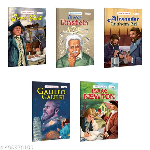 Albert Einstein  Alexander Graham Bell  Galileo Galilei  Issac Newton and James Watt (Great Scientists) : Inspiring Scientists Stories  Educational Storybook for Kids - Combo of 5 Books