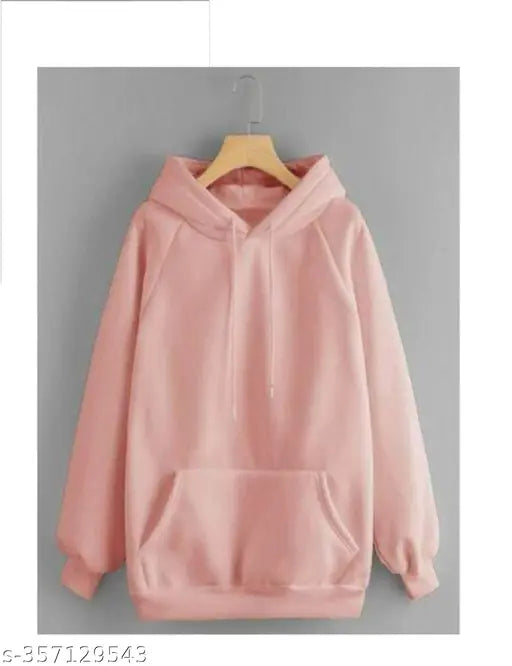 Stylish Plane Full Sleeve Hoodie or Sweetshirt with Cap and Kangaroo Pocket - Super Soft Hoodie For Women And Girls
