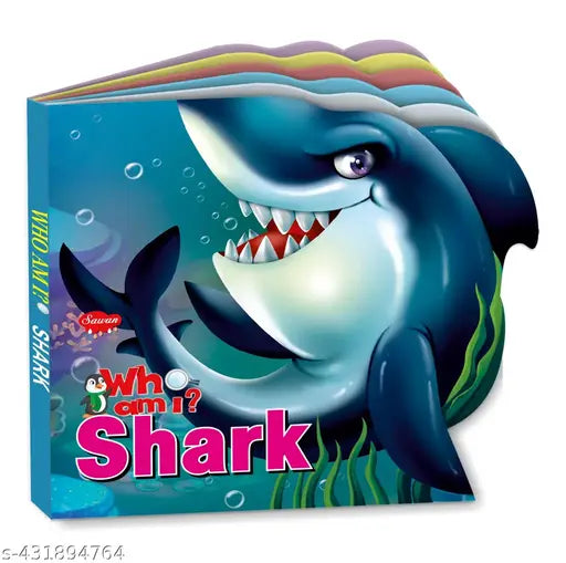 Shark die cut board book for kids : Educational learning books  board books for kids  die cut board books.