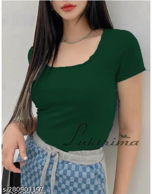 New Latest fancy Deepneck Top For Woman  Fancy Fabulous Women Tops & Tunics