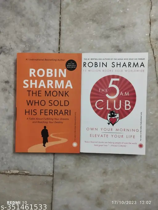 Best Combo Of 2 Book :- The Monk + The 5 AM Club ( English  Paperback  Robin Sharma)